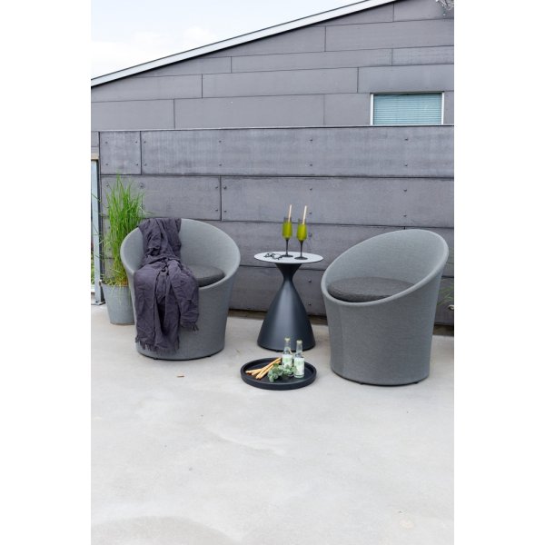 Groupe lounge Spoga - Noir/Gris Groupe lounge Spoga - Noir/Gris