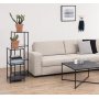 Seaford hylla 120 cm - Svart
