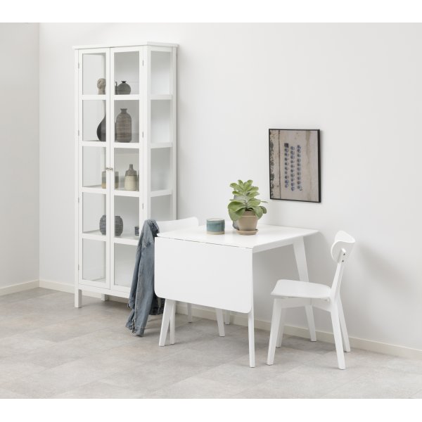 Table à manger Roxby 80-120 cm - Blanc Table à manger Roxby 80-120 cm - Blanc