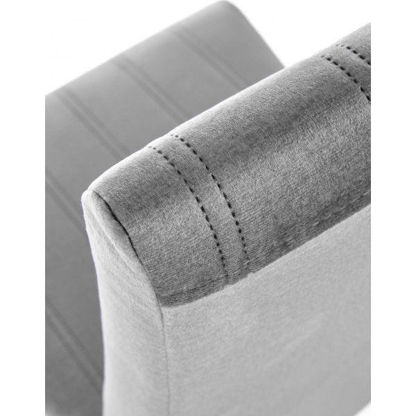 Stol Heather - Grå sammet & trä Stol Heather - Grå sammet & trä