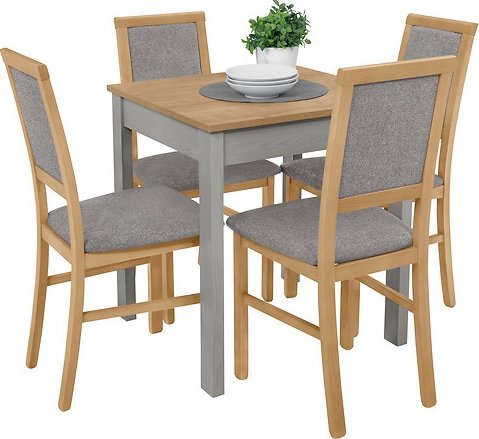 Chaise de salle à manger Robi - Gris/chêne Chaise de salle à manger Robi - Gris/chêne