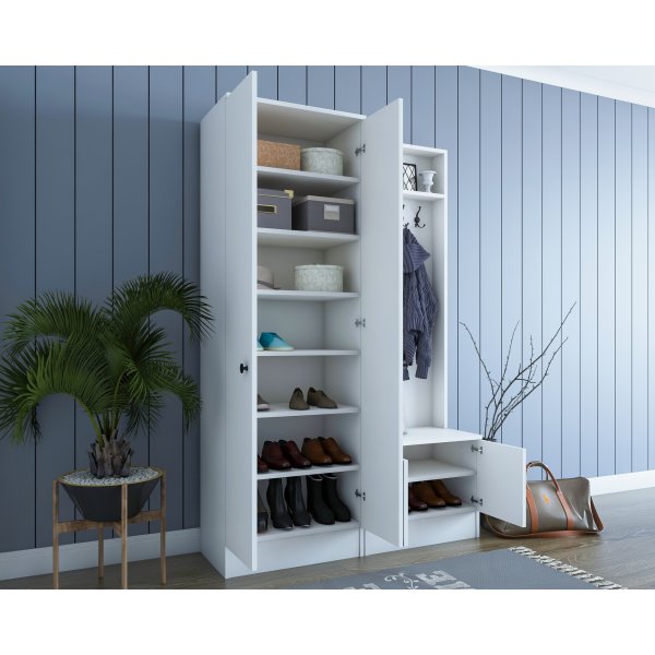 Mendy hallmöbel - Vit Mendy hallmöbel - Vit