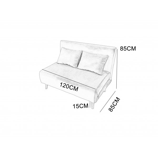 Bäddsoffa Helsingborg – Mörkgrå sammet | 193 cm Bäddsoffa Helsingborg – Mörkgrå sammet | 193 cm