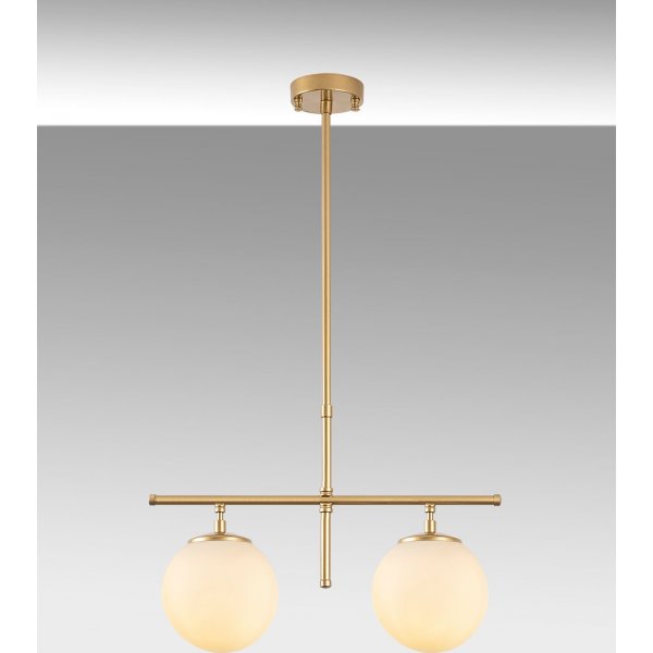 Rosy taklampa 10765 - Guld/vit Rosy taklampa 10765 - Guld/vit