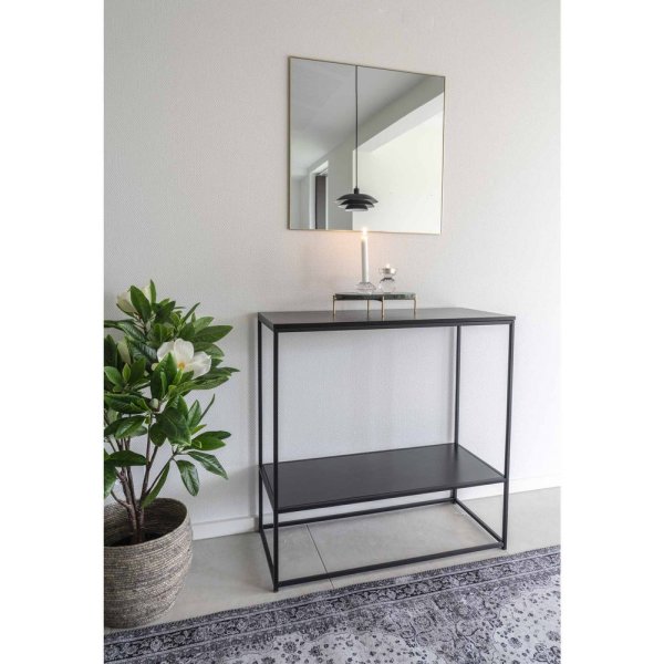 Miroir Jersey - Imitation laiton - 60x60
