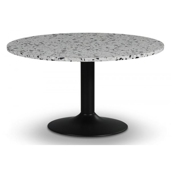 Empire matbord 105 cm - Terrazzo Cosmos / Svart trumpetfot