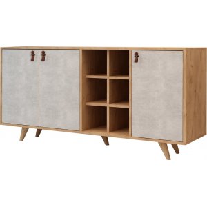 Musso dressoir - Eiken/beton