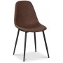 Atlantic matgrupp, 110 cm runt bord + 4 st Empire stolar brun PU
