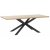 Sky matbord i ek med kryssfot - 200x100 cm