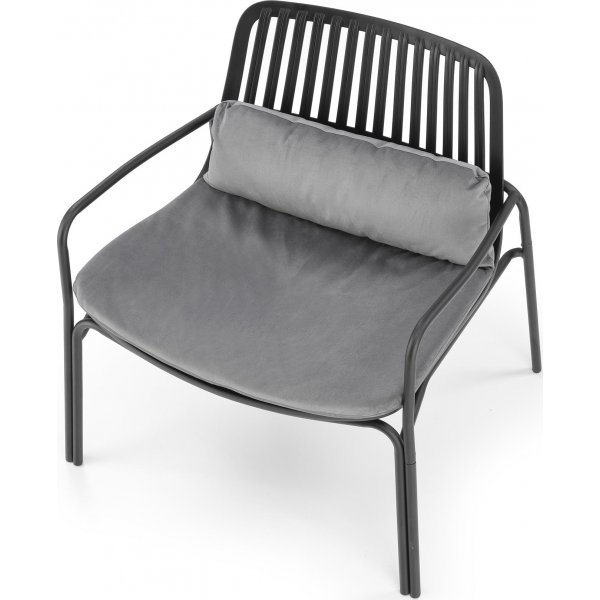 Fauteuil Melby - Noir/gris