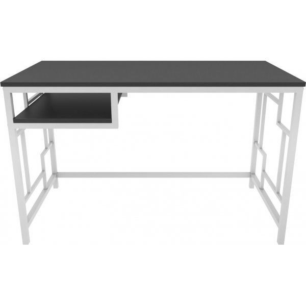 Bureau Kennesaw 120 x 60 cm - Blanc/anthracite Bureau Kennesaw 120 x 60 cm - Blanc/anthracite