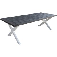 Oxford matbord 220 cm - Vit/grå