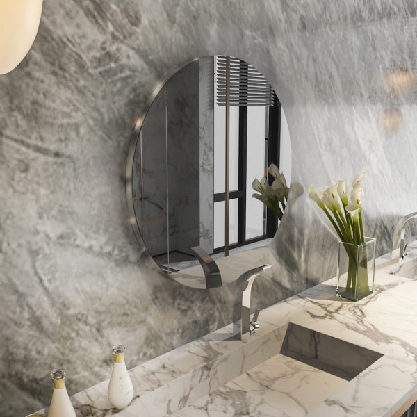 Onea\\\'s spiegel - Donkergrijs/zilver