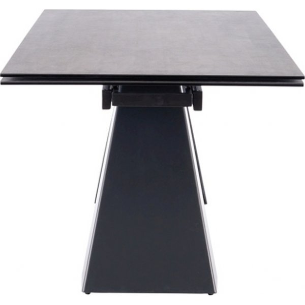 Table à manger Salvadore 120-180 x 80 cm - Gris/noir Table à manger Salvadore 120-180 x 80 cm - Gris/noir