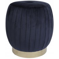Wrinkle sittpuff - Mörkblå Sammet Wrinkle sittpuff - Mörkblå Sammet