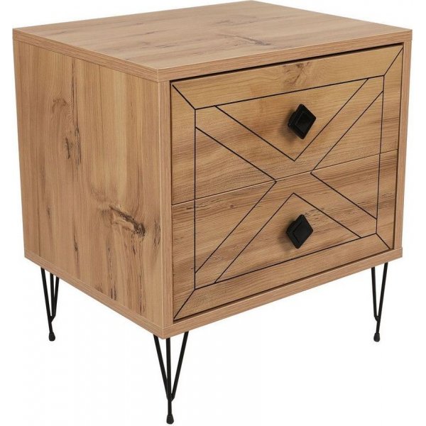 Luna nachtkastje - Grenen