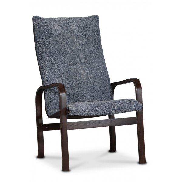 Fushion ftlj i frskinn scandinavian grey - Mrk valnt