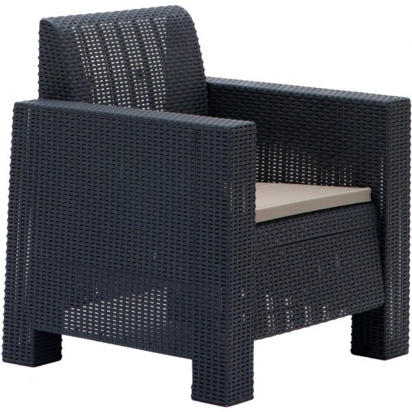 Groupe de salon Aksu avec canapé 3 places - Anthracite Groupe de salon Aksu avec canapé 3 places - Anthracite