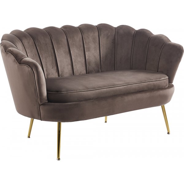 Soffa i brun sammet - Kingsley