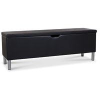 Sängkista Vera 120 cm - Svart PU Sängkista Vera 120 cm - Svart PU