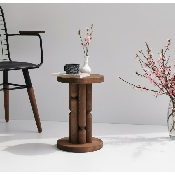 Table d\\\'appoint Stoa Ø27 cm - Marron Table d\\\'appoint Stoa Ø27 cm - Marron