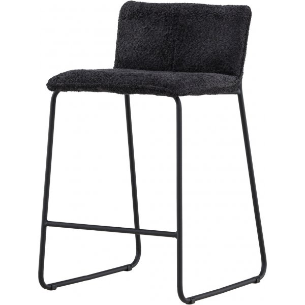 Bisbee barstol - Svart boucl