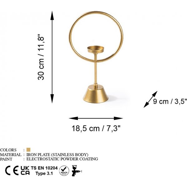 Bougeoir du Caire - Or