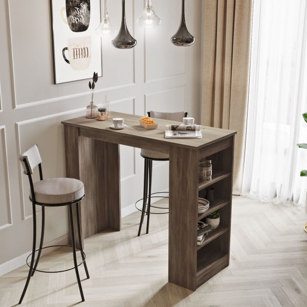 Style barbord 120 x 51,6 cm - Brun