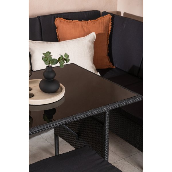 Groupe de canapé d\\\'angle Knock - Noir Groupe de canapé d\\\'angle Knock - Noir