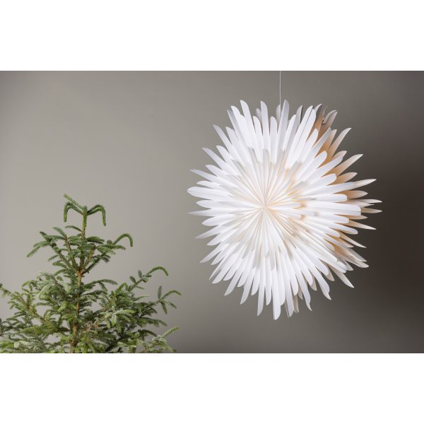 Slen adventsstjrna 100 cm - Vit