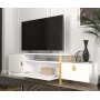 Aramis TV-meubel - Wit/goud