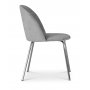 Giovani velvet stol - Gr/Krom