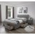 Cadre de lit Arijana 180x200 cm gris avec rangement