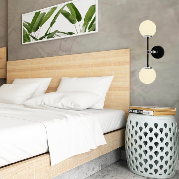 Lorea wandlamp 2 - Zwart