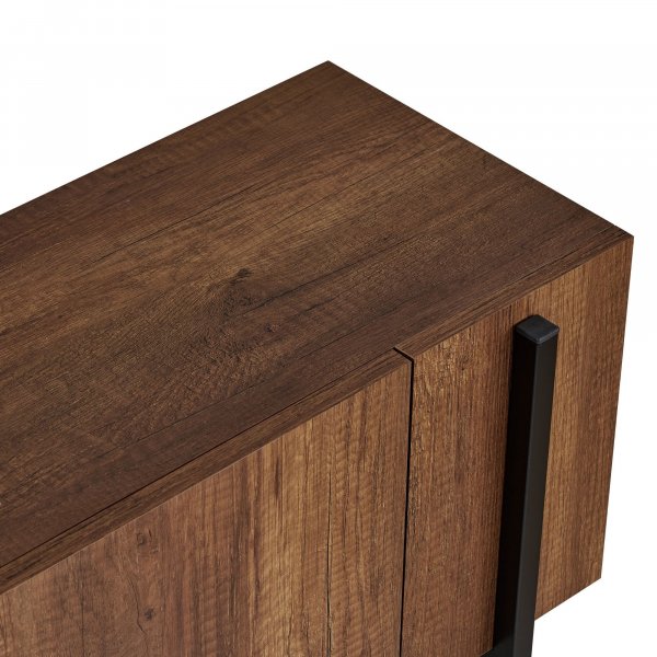 TV-b�nk Nemming 180 cm - Barok valn�t/svart