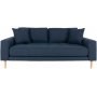 Soffa 3-sits 180 cm mrkbl