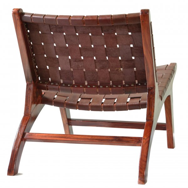 Fåtölj Porto - Brunt läder + Fläckborttagare för möbler Fåtölj Porto - Brunt läder + Fläckborttagare för möbler