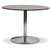 Table  manger ronde Plaza 106 cm - Marbre gris / Chrome