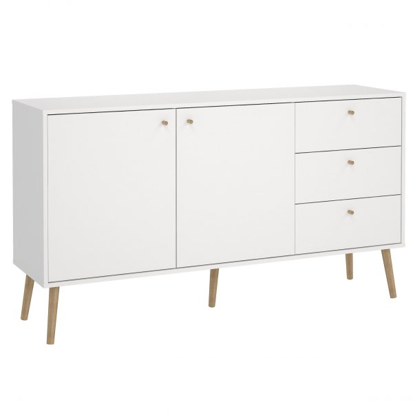 Sideboard Bodo | 2 d�rrar & 3 l�dor | Vit