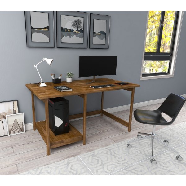 Lina skrivbord 120x55 cm - Valnöt Lina skrivbord 120x55 cm - Valnöt