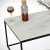 Table basse Cosco 95 x 55 cm - Blanc/noir