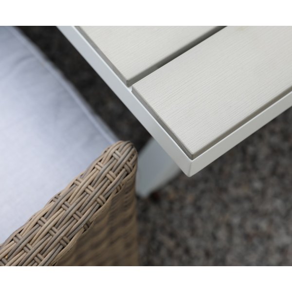 Table de groupe d'extérieur Lysekil avec 6 chaises pliantes Table de groupe d'extérieur Lysekil avec 6 chaises pliantes