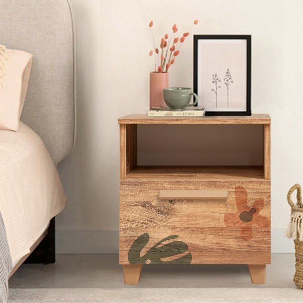 Table de chevet Leva Leaf - Pin