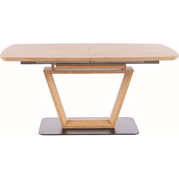 Table à manger Santiago 160-220 cm - Chêne/noir Table à manger Santiago 160-220 cm - Chêne/noir