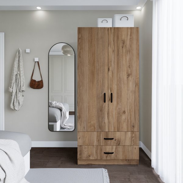 Yaman garderob 80 x 47 x 182 cm - Furu