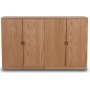 Level sideboard i oljad ek med slta drrar B140 cm