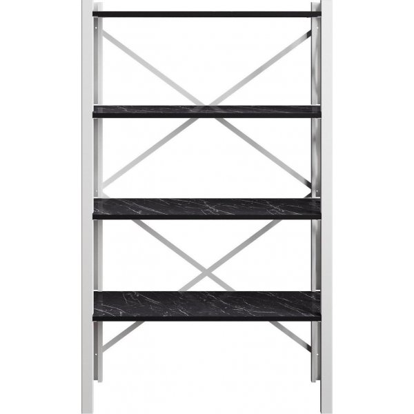 Merkel bokhylla - Vit/svart Merkel bokhylla - Vit/svart