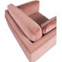 Savanna fauteuil - Roze (fluweel)/messing