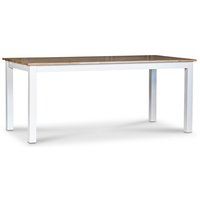 Dalarös matbord 180 cm - vit / oljad ek Dalarös matbord 180 cm - vit / oljad ek