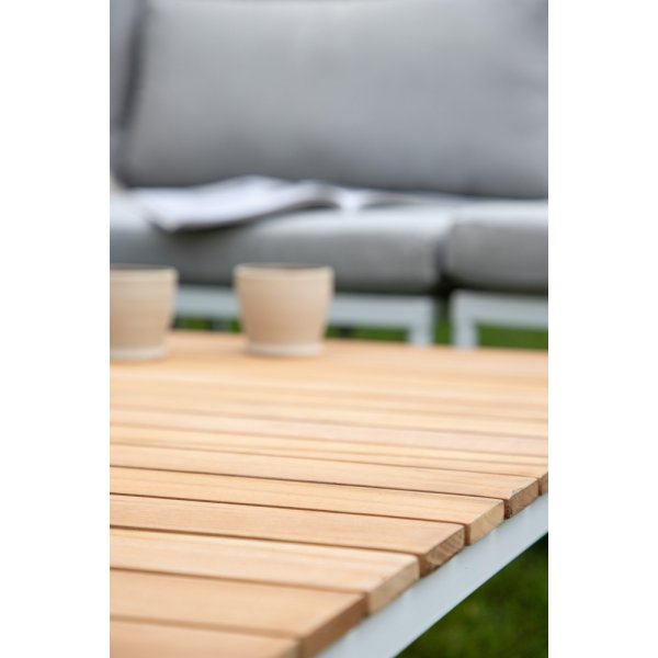 Groupe lounge Nettan - Blanc/gris clair Groupe lounge Nettan - Blanc/gris clair